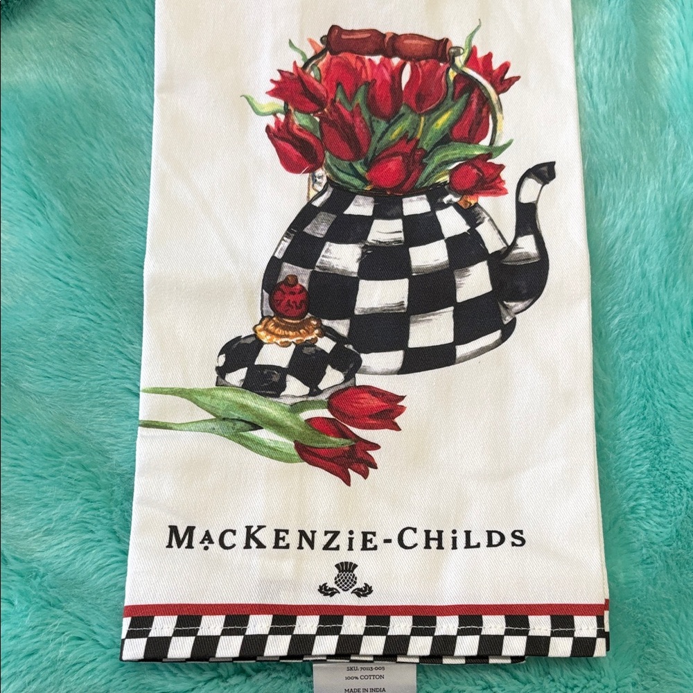 MacKenzie-Childs Tulip Teapot Kids Towel
